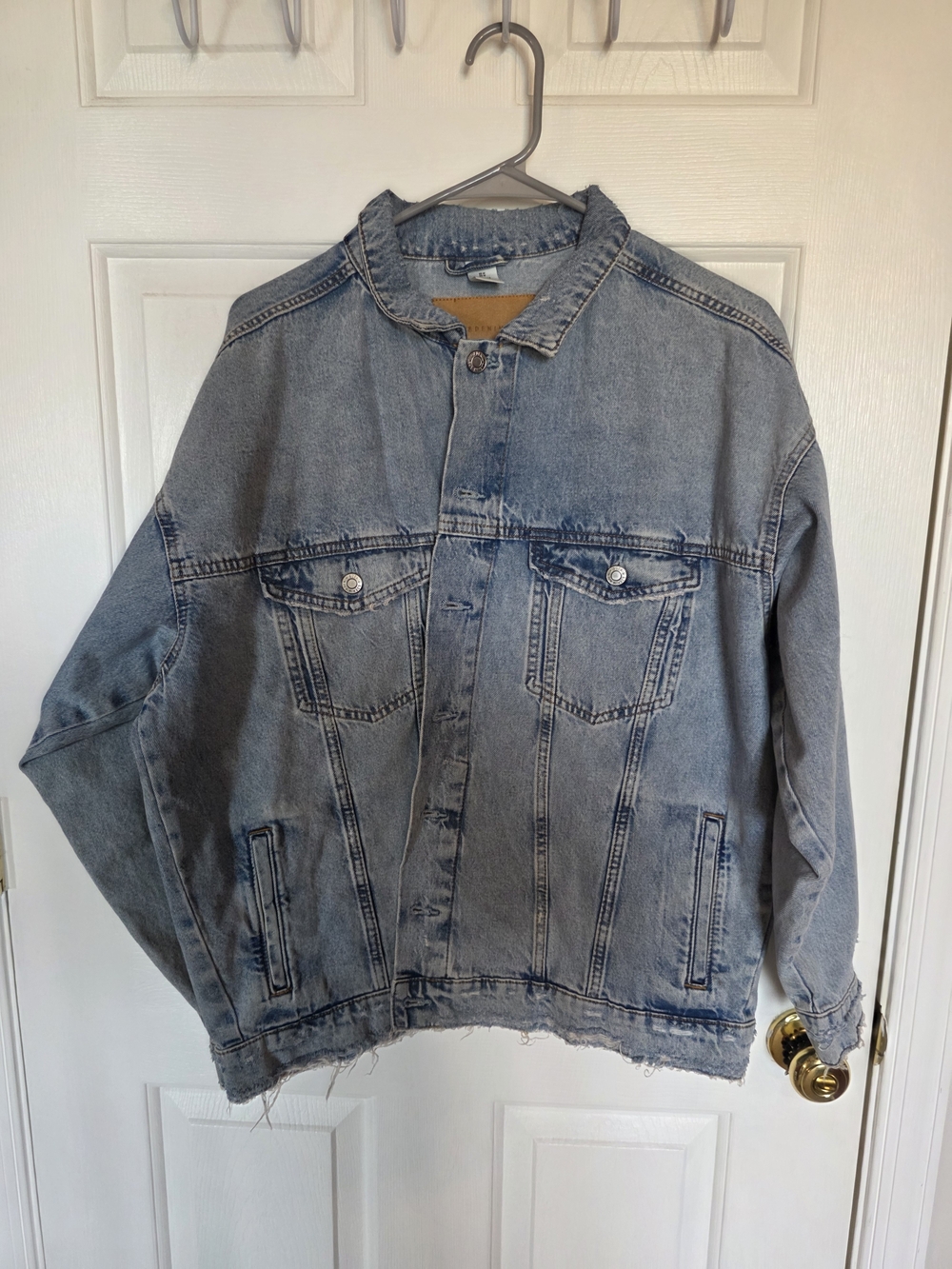 Light Blue Oversized Denim Jacket - Unbranded